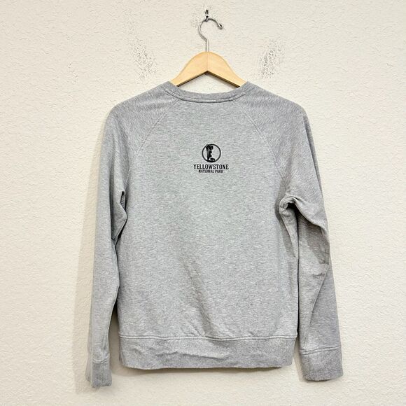 PATAGONIA W's Fitz Roy Bison Ahnya Crew Sweatshirt in Grey "Yellowstone" - Picture 4 of 9